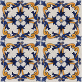 Azulejo Padrao I Azulejo portugais artisanal 14 cm Azulejo Padrão 14x14cm