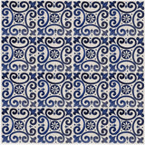 Azulejo Padrao I Azulejo portugais artisanal 14 cm Azulejo Padrão 14x14cm