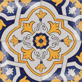 Azulejo Padrao I Azulejo portugais artisanal 14cm Azulejo Padrão 14x14cm