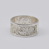 Bague en filigrane d'argent du Portugal I Vente en ligne Coração de Viana I Bague en argent