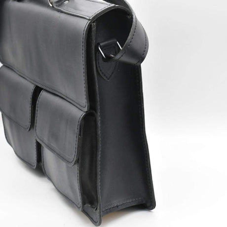 Besace en tissu du Minho I Produit de l'artisanat du Portugal Cartable en cuir noir