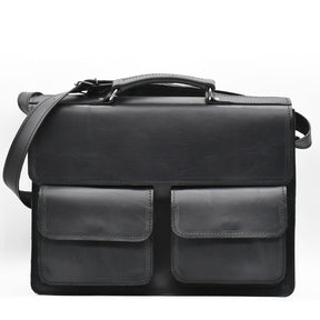 Besace en tissu du Minho I Produit de l'artisanat du Portugal Cartable en cuir noir