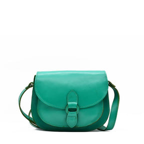 Besace en tissu du Minho I Produit de l'artisanat du Portugal Sac bandoulière en cuir vert