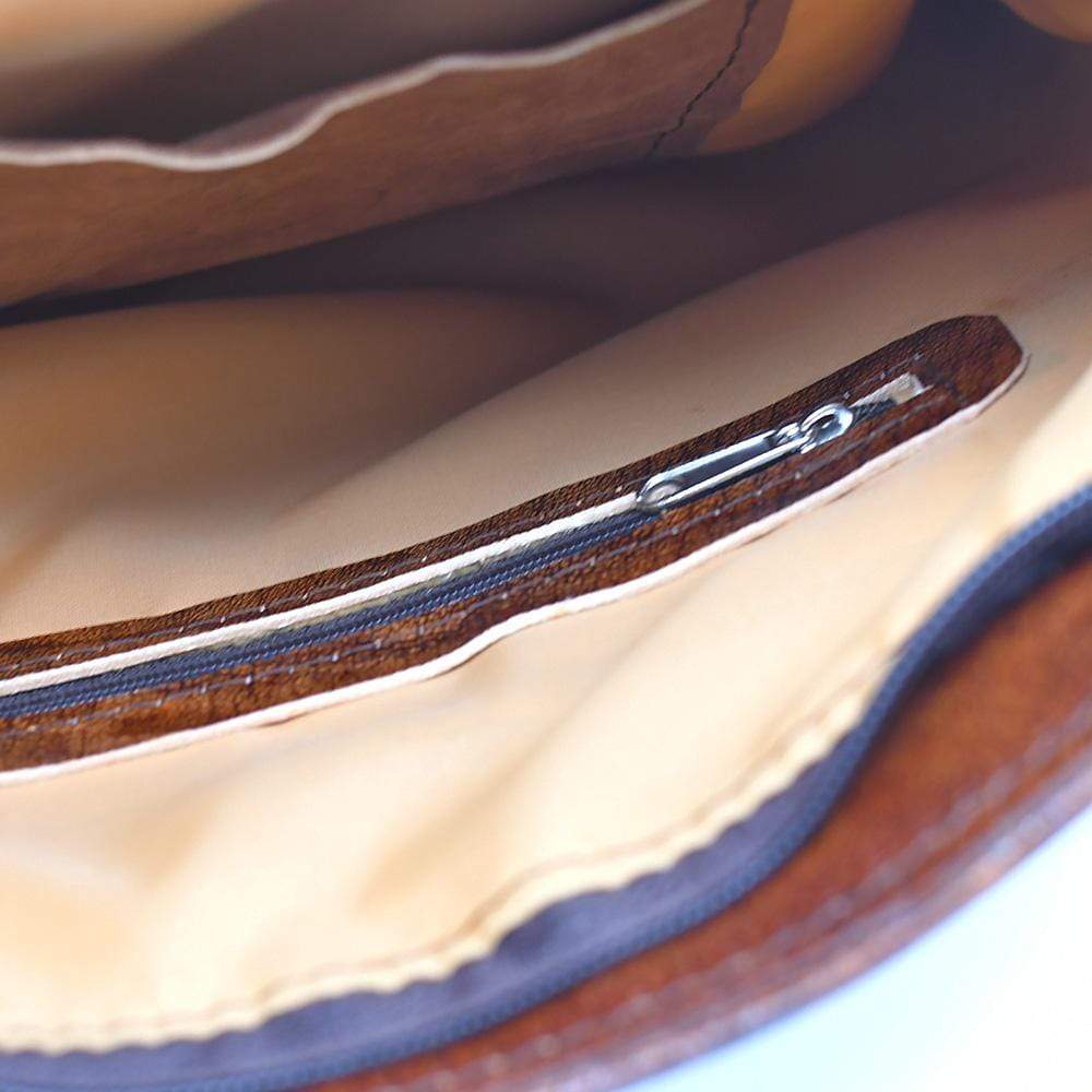 Besace en tissu du Minho I Produit de l'artisanat du Portugal Sac besace en cuir marron