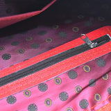 Besace en tissu du Minho I Produit de l'artisanat du Portugal Sac besace en cuir rouge