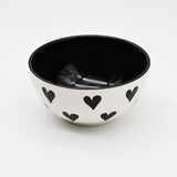 Bol en céramique portugaise I Vaisselle du Portugal en ligne Bol "Namorados" 15cm - Noir