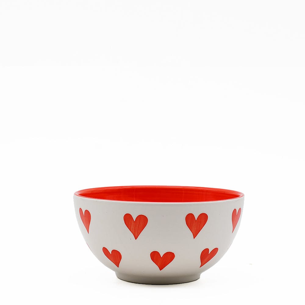 Bol en céramique portugaise I Vaisselle du Portugal en ligne Bol "Namorados" 15cm - Orange
