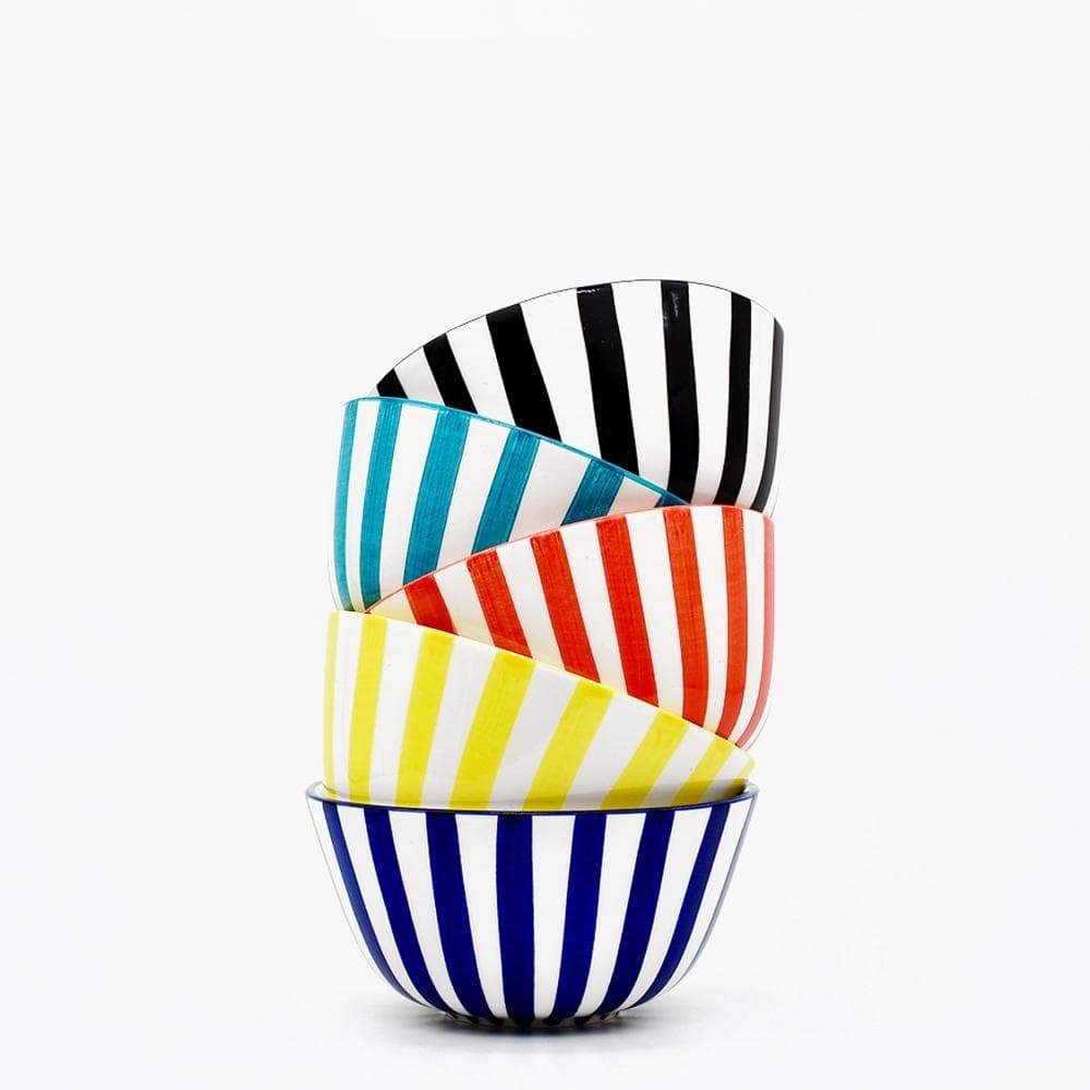 Bol en céramique portugaise  I Vente en ligne Bol "Costa Nova Mar" - 13 cm