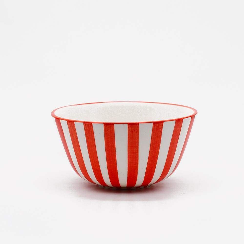 Bol en céramique portugaise  I Vente en ligne Bol "Costa Nova Mar" - 13 cm Rouge