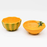 Bol en céramique en forme de citrouille