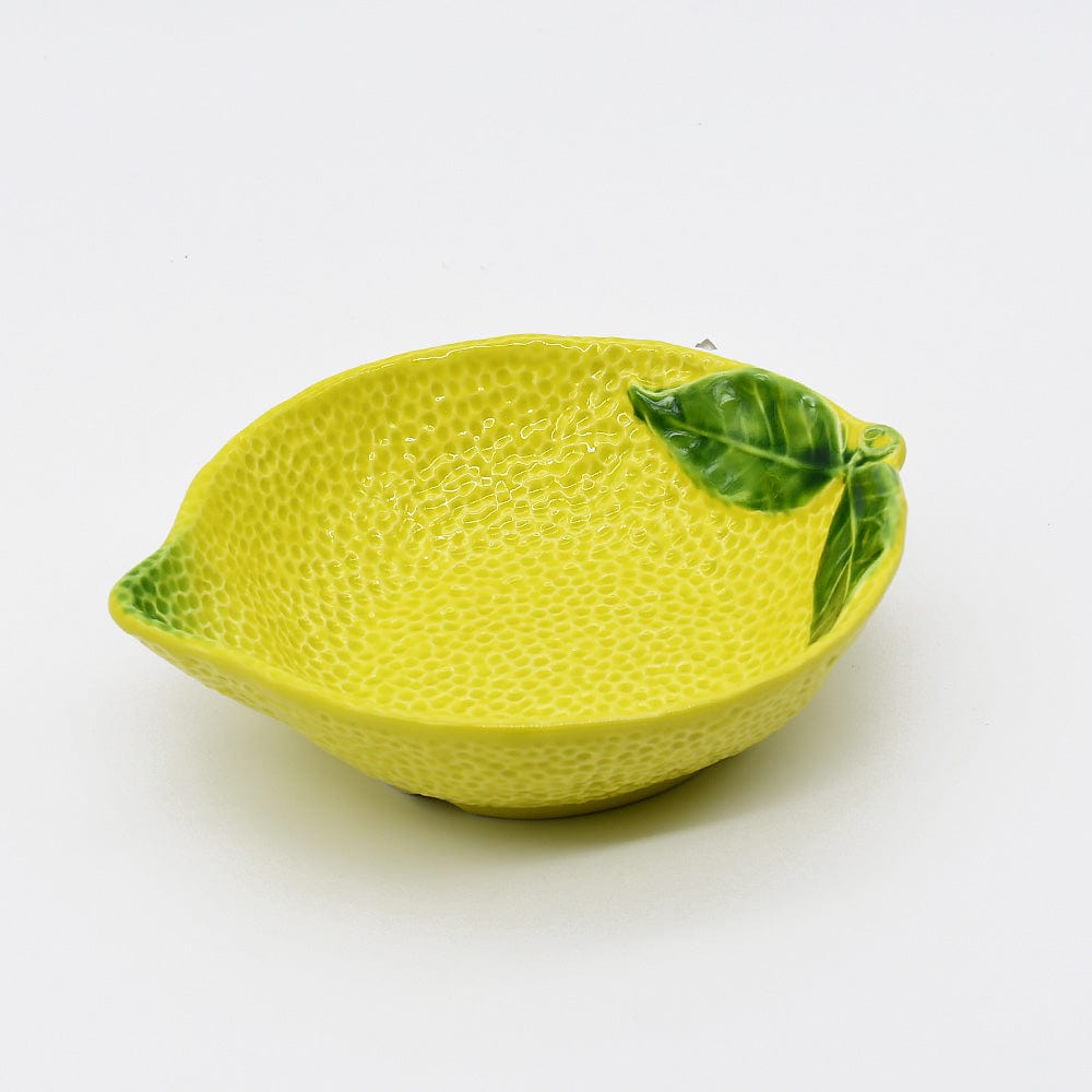 Bol en forme de citron I Vaisselle artisanale du Portugal Bol en céramique "Limão" - 18cm