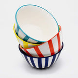 Bol en porcelaine portugaise I Vaisselle du Portugal en ligne Bol "Costa Nova Mar" - Bleu