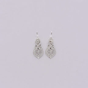 Boucle d'oreille de la Reine en filigrane d'argent I Bijoux portugais Brincos À Rainha I Boucles d'oreille en argent - 2.5cm