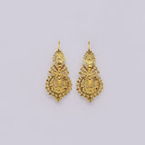 Boucles d'oreille A Rainha en or I Bijoux portugais en ligne Brincos À Rainha I Boucles d'oreille en argent doré - 2.5cm