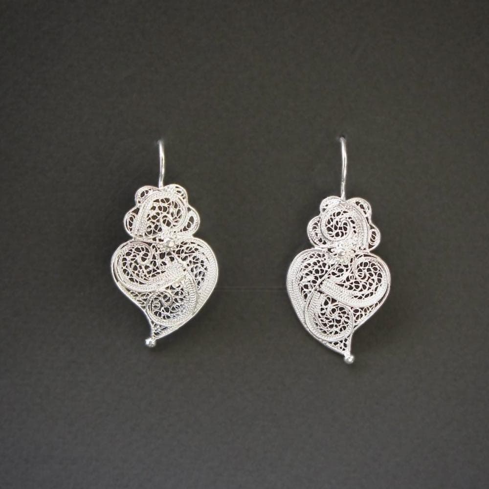 Coração de Viana I Filigree earrings - 3 cm