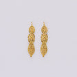 Boucles d'oreille du Roi en filigrane d'argent doré I Vente bijoux argent Brincos À Rei I Boucles d'oreille en argent doré - 6cm