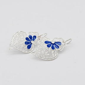 Boucles d'oreille en filigrane d'argent doré I Vente de bijoux argent Boucles d'oreille ARPA argent