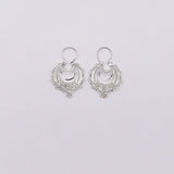 Boucles d'oreille en filigrane d'argent doré I Vente de bijoux argent Boucles d'oreille en argent - 4cm
