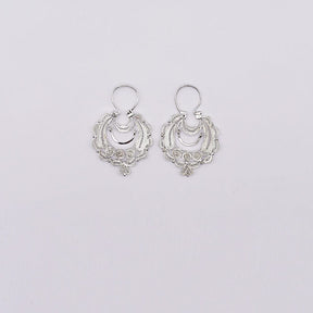Boucles d'oreille en filigrane d'argent doré I Vente de bijoux argent Boucles d'oreille en argent - 4cm
