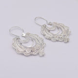 Boucles d'oreille en filigrane d'argent doré I Vente de bijoux argent Boucles d'oreille en argent - 4cm