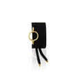 Boucles d'oreille en filigrane d'argent doré I Vente de bijoux argent Bracelet Soie noire Alma & Coraçao
