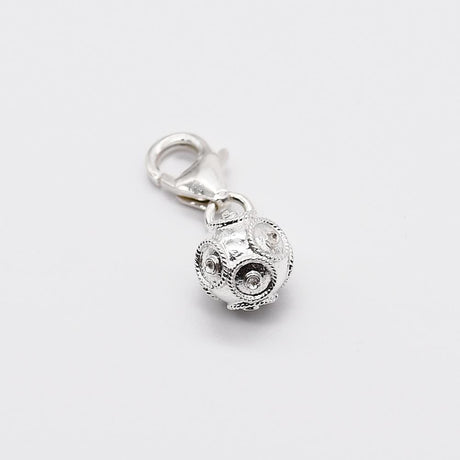Boucles d'oreille en filigrane d'argent doré I Vente de bijoux argent Charm Conta de viana Argent Alma & Coraçao