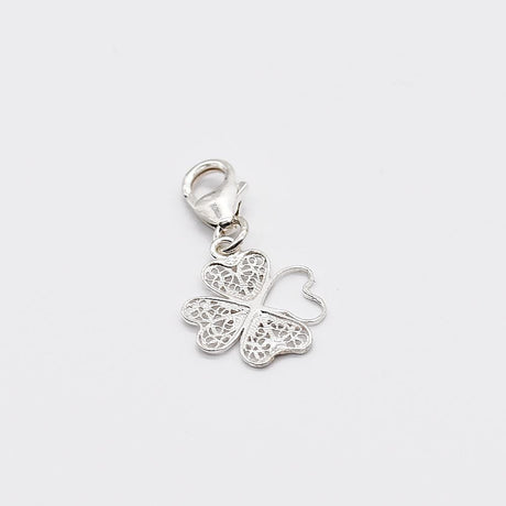 Boucles d'oreille en filigrane d'argent doré I Vente de bijoux argent Charm Trévo Argent Alma & Coraçao