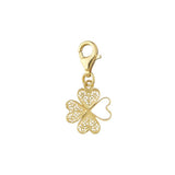 Boucles d'oreille en filigrane d'argent doré I Vente de bijoux argent Charm Trévo Doré Alma & Coraçao
