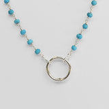 Boucles d'oreille en filigrane d'argent doré I Vente de bijoux argent Collier perles bleues Alma & Coraçao