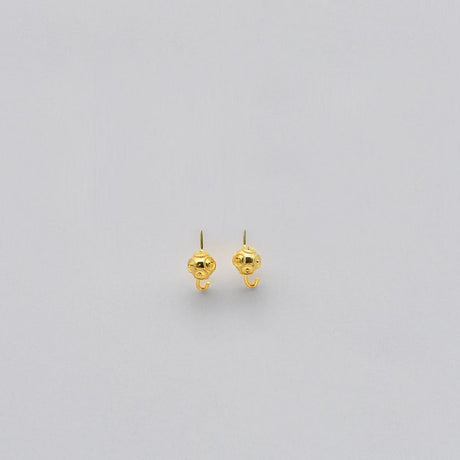 Boucles d'oreille en filigrane d'argent doré I Vente de bijoux argent #Conta de Viana I Boucles d'oreille en argent doré
