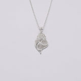 Boucles d'oreille en filigrane d'argent doré I Vente de bijoux argent #Coração de Viana I Pendentif en argent - 3.5cm