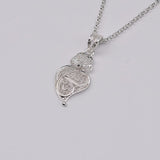 Boucles d'oreille en filigrane d'argent doré I Vente de bijoux argent #Coração de Viana I Pendentif en argent - 3cm