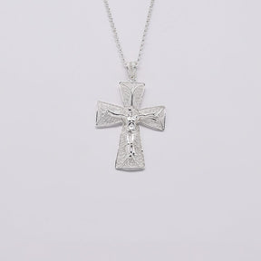Boucles d'oreille en filigrane d'argent doré I Vente de bijoux argent #Cruz I Pendentif en filigrane d'argent - 5,5cm