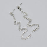 Boucles d'oreille en filigrane d'argent doré I Vente de bijoux argent Serpente I Boucles d'oreille en argent - 6cm