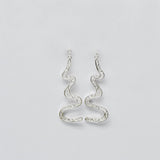 Boucles d'oreille en filigrane d'argent doré I Vente de bijoux argent Serpente I Boucles d'oreille en argent - 6cm