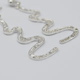 Boucles d'oreille en filigrane d'argent doré I Vente de bijoux argent Serpente I Boucles d'oreille en argent - 6cm