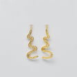 Boucles d'oreille en filigrane d'argent doré I Vente de bijoux argent Serpente I Boucles d'oreille en argent doré - 6cm