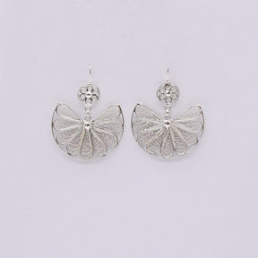 Boucles d'oreille en filigrane d'argent I Vente bijoux argent Alcance I Boucles d'oreille en argent
