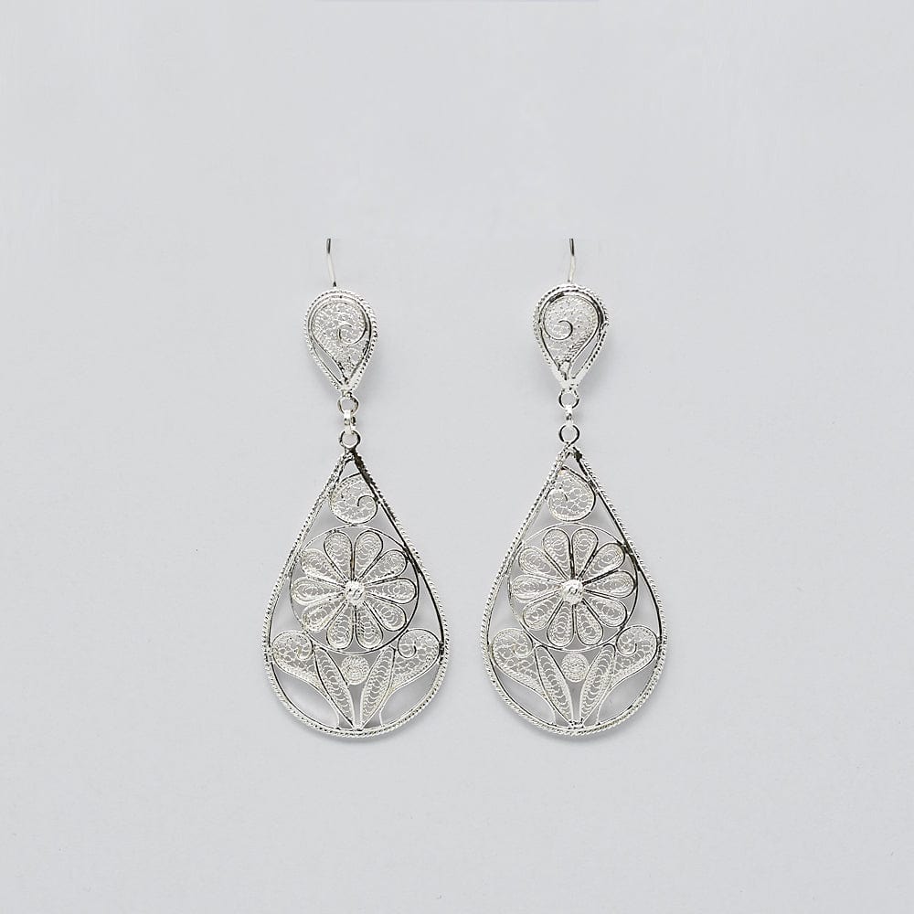 Boucles d'oreille en filigrane d'argent I Vente de bijoux en filigrane Boucles d'oreille en argent