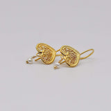 Coração I Silver filigree earrings