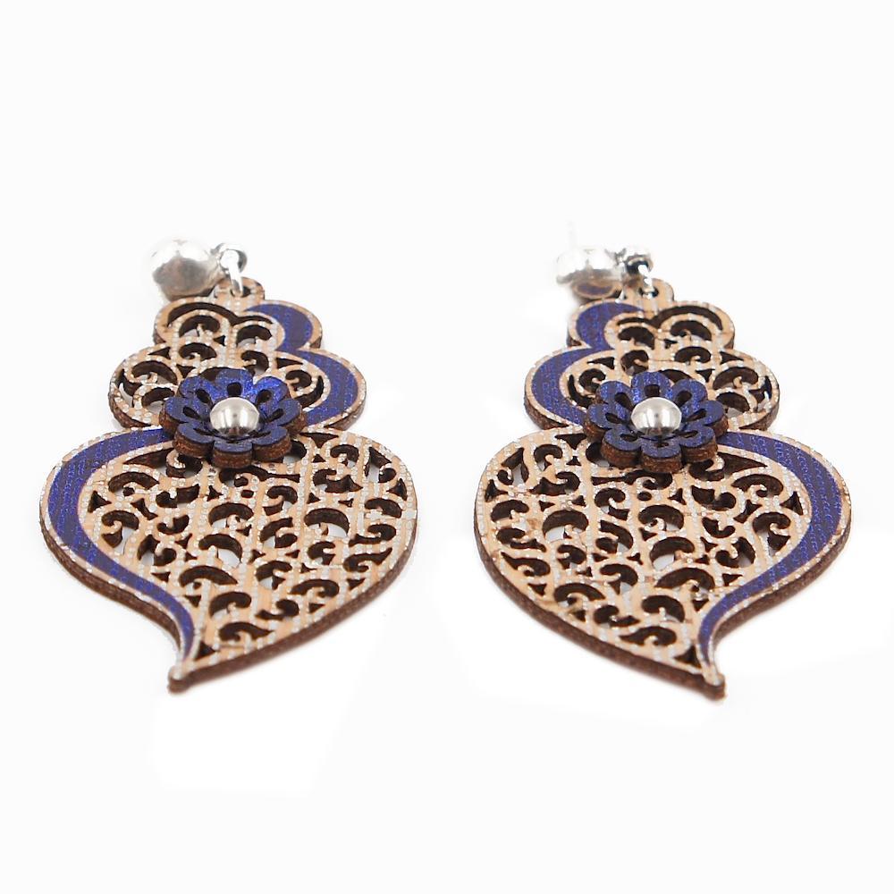 Heart of Viana I Blue Cork earrings