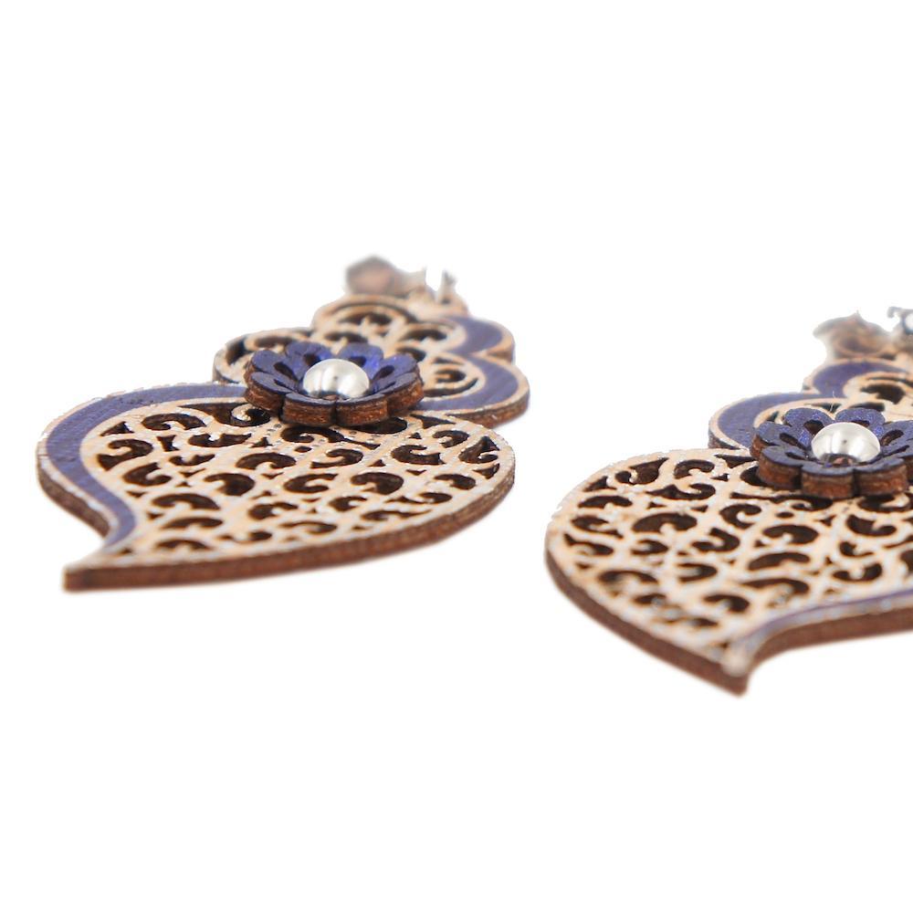 Heart of Viana I Blue Cork earrings