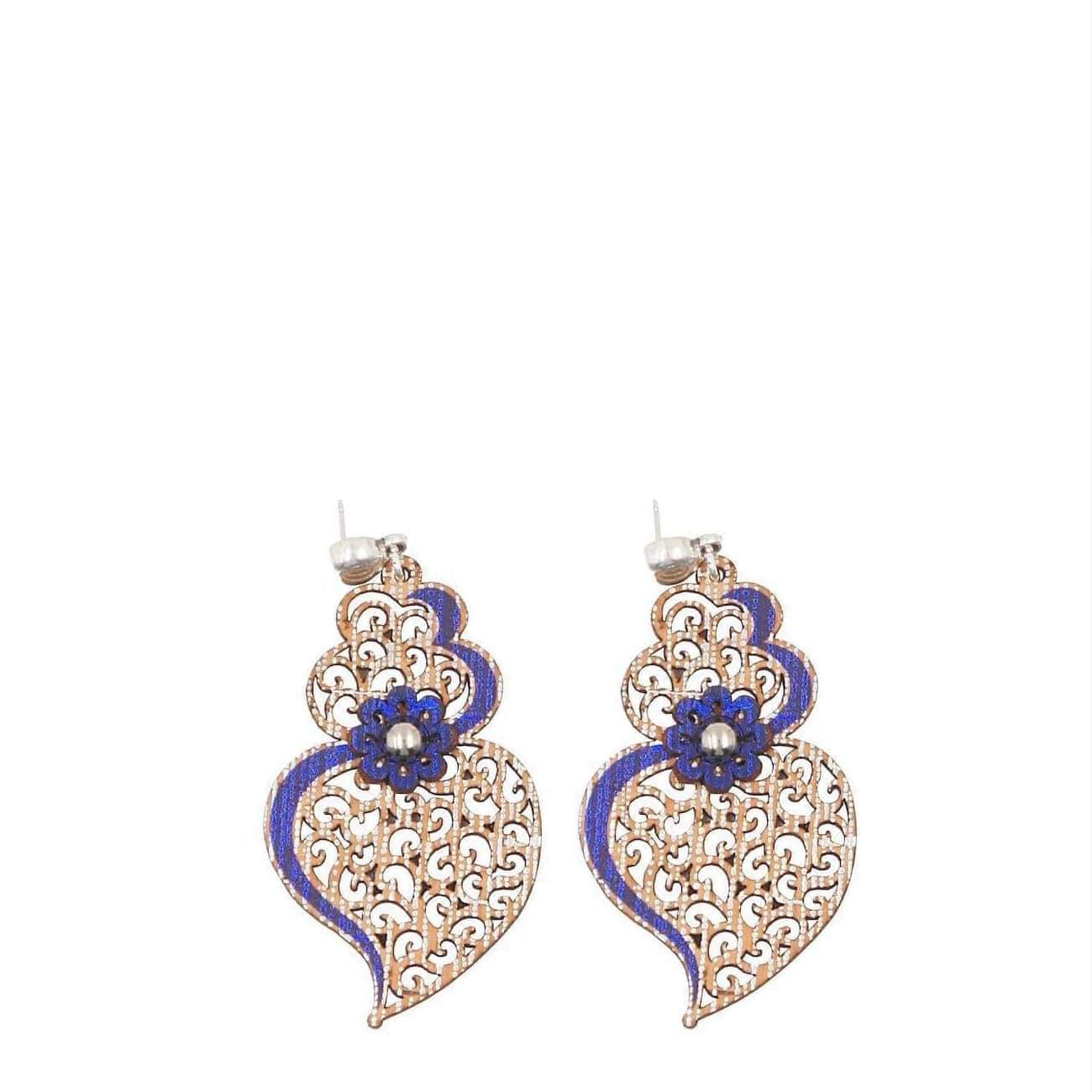 Heart of Viana I Blue Cork earrings