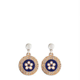 Flores I Cork blue earrings