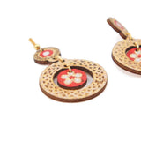 Flores I Red Cork earrings