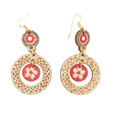 Flores I Red Cork earrings