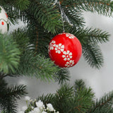 Ball decoration in solid red poplar