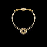 Infinito I Silver and cotton bracelet
