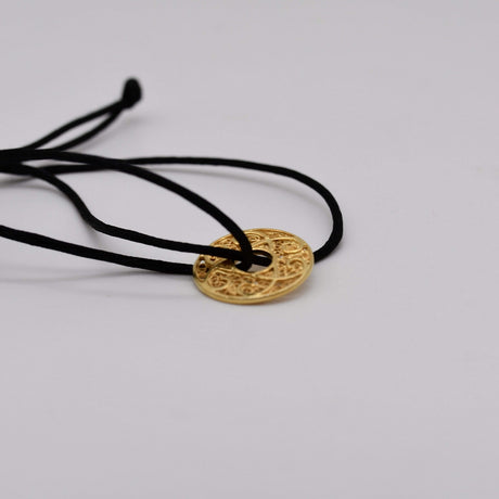 Infinito I Silver and cotton bracelet