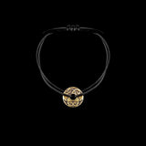 Infinito I Silver and cotton bracelet